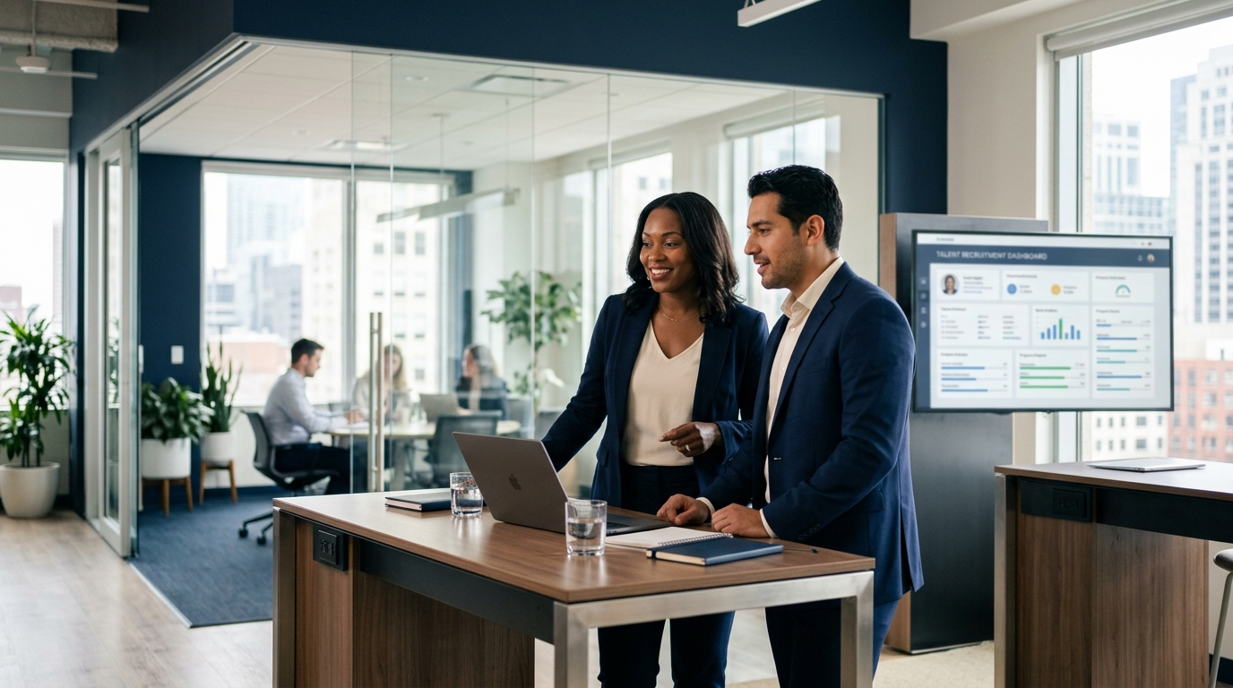A US hiring team reviewing vetted candidates